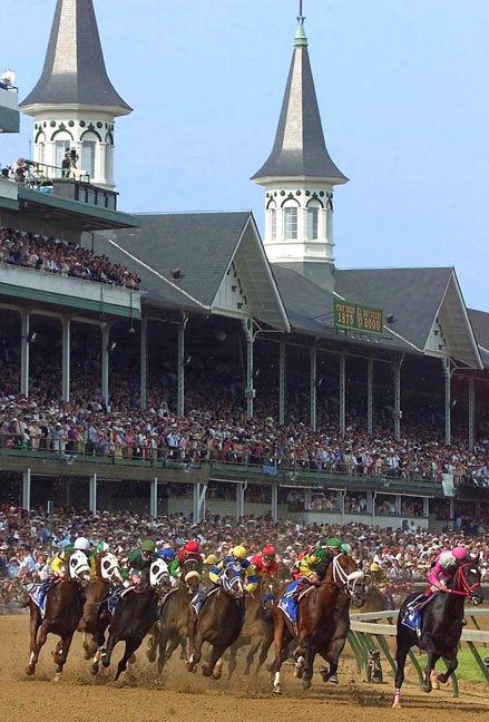 Kentucky Derby 1st turn